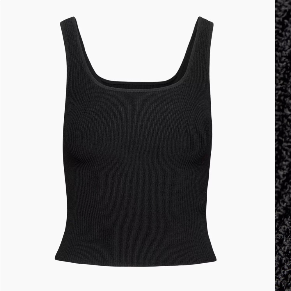 Babaton
Sculpt Knit Squareneck Tank XS in black
